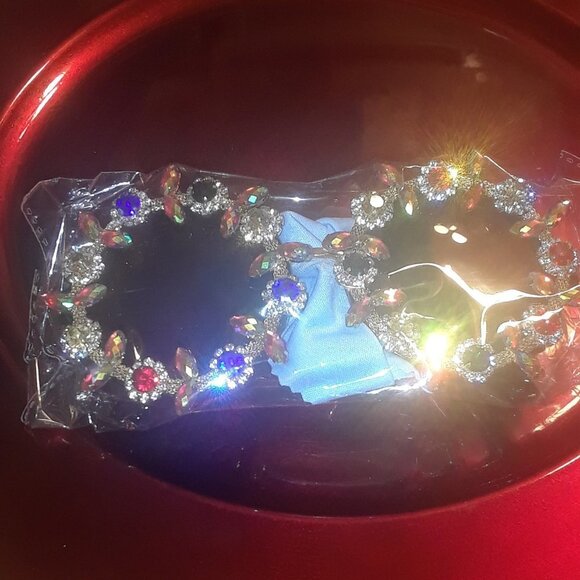 Gorgeous Women Round Sunglassesl Rainbow Diamond